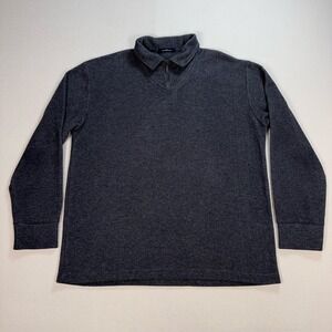 Ermenegildo Zegna 1/4 Zip Men's M Gray Polyester Viscose Lightweight Sweatshirt
